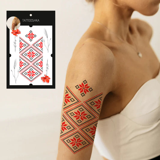 Ukrainian Embroidery "Vyshyvanka" and Poppies (SP-135)