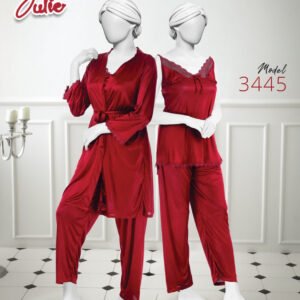Julie 3 PCS Soft Silk Nigty