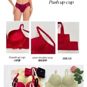 Angel Aura Double padded wire Bra Set