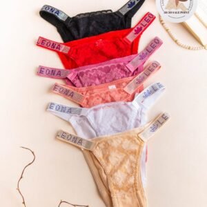 High cut Lace Thong underwear (pack of 3)