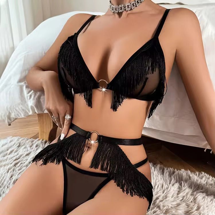Premium Fringe Sexy Bikini Garter Set - Image 6