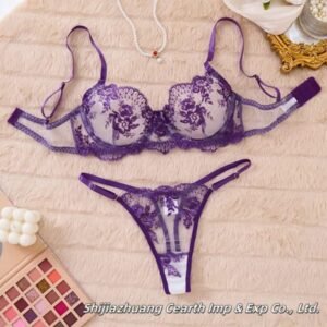 floral Wire Bra Set