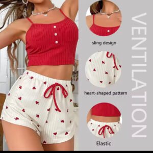 RAMADAN SALE TWO PCS CAMISOLE&SHORTS PJ SET
