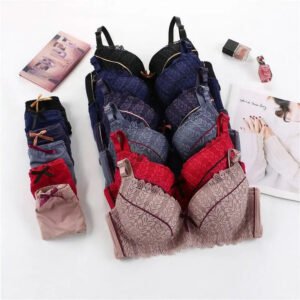 DOUBLE PADDED BRIDAL BRA SET WIRE BRA